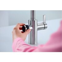 Смеситель Blanco Evol-S Volume с дозатором воды (рычаг справа, хром) - Превью изображения №5 — Интернет-магазин Time-Shop