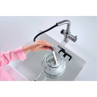 Смеситель Blanco Evol-S Volume с дозатором воды (рычаг справа, хром) - Превью изображения №4 — Интернет-магазин Time-Shop