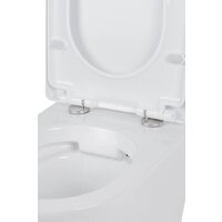 Унитаз подвесной Roxen Antares 530185-02 в комплекте с инсталляцией StounFix Dual Fresh 6 в 1 966774 (кнопка: серый гранит) - Превью изображения №7 — Интернет-магазин Time-Shop