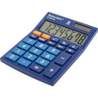 Бухгалтерский калькулятор BRAUBERG Ultra-08-BU 250508 (синий) - Превью изображения №3 — Интернет-магазин Time-Shop