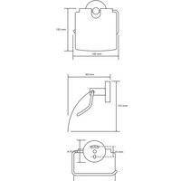 Держатель для туалетной бумаги Bemeta Brilo 161112010 - Превью изображения №2 — Интернет-магазин Time-Shop