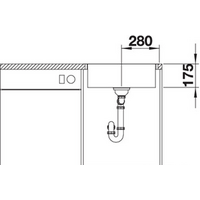 Кухонная мойка Blanco Zerox 500-IF/A Durinox (с клапаном-автоматом) - Превью изображения №2 — Интернет-магазин Time-Shop