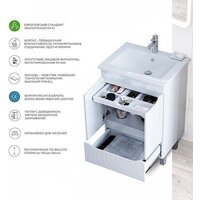  Vigo Тумба под умывальник Grani 600-2-1 Элина (дуб золотой) - Превью изображения №3 — Интернет-магазин Time-Shop