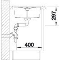 Кухонная мойка Blanco Metra 45 S 527106 (мягкий белый) - Превью изображения №6 — Интернет-магазин Time-Shop
