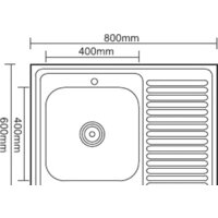 Кухонная мойка Ledeme L98060-L - Превью изображения №2 — Интернет-магазин Time-Shop