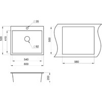 Кухонная мойка Granula 7804 (базальт) - Превью изображения №2 — Интернет-магазин Time-Shop