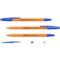 Набор шариковых ручек Erich Krause R-301 Orange Stick синий 22189 (4 шт) - Превью изображения №2 — Интернет-магазин Time-Shop