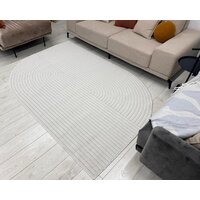 Ковер для жилой комнаты Radjab Carpet Сканди Сизаль Прямоугольник 10980A 13055RK (1.6x2.3, Cream/Cream) - Превью изображения №2 — Интернет-магазин Time-Shop
