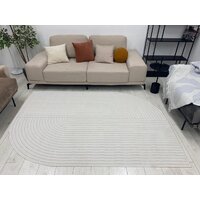 Ковер для жилой комнаты Radjab Carpet Сканди Сизаль Прямоугольник 10980A 13055RK (1.6x2.3, Cream/Cream) - Превью изображения №3 — Интернет-магазин Time-Shop