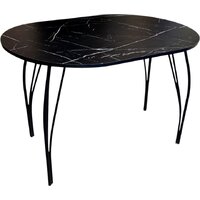 Arvento Флок 2 овал 110х70 (мрамор неро маркина)