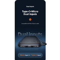 Внешний аккумулятор Usams US-CD150 PB56 10000mAh (черный) - Превью изображения №13 — Интернет-магазин Time-Shop