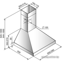 Кухонная вытяжка Elikor Вента 60П-430-П3Л (черный) (840520) - Превью изображения №3 — Интернет-магазин Time-Shop