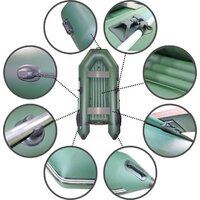 Моторно-гребная лодка Муссон 2800 НД (зеленый) - Превью изображения №8 — Интернет-магазин Time-Shop