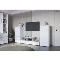 Стеллаж Стендмебель Хелен ПН 02 (белый/белый) - Превью изображения №3 — Интернет-магазин Time-Shop