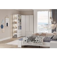 Стеллаж Стендмебель Хелен ПН 02 (белый/белый) - Превью изображения №4 — Интернет-магазин Time-Shop