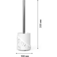 Аксессуары для ванной и туалета FORA Marble Light (4 предмета) - Превью изображения №7 — Интернет-магазин Time-Shop