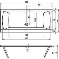 Ванна Riho Julia 180 B025001005 - Превью изображения №5 — Интернет-магазин Time-Shop