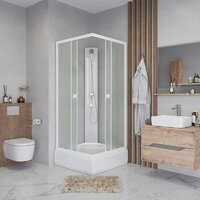 Душевая кабина Niagara Promo P80/26Q/MT/BK 80x80x195 - Превью изображения №4 — Интернет-магазин Time-Shop