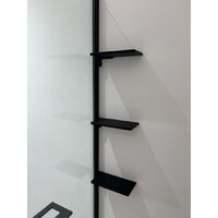 Душевая стенка Adema Риббер 120 Walk-In (черный) - Превью изображения №3 — Интернет-магазин Time-Shop