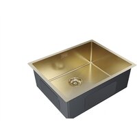 Кухонная мойка Paulmark Next 54 Uni PM215444-BG (золото/брашированное золото) - Превью изображения №7 — Интернет-магазин Time-Shop
