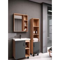  Grossman Шкаф-пенал Флай 30 303002 (дуб сонома/белый) - Превью изображения №2 — Интернет-магазин Time-Shop