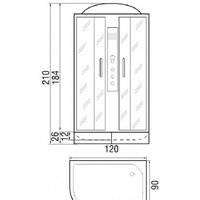 Душевая кабина River Desna 120/90/24 MT R - Превью изображения №5 — Интернет-магазин Time-Shop
