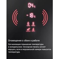 Холодильник MAUNFELD MFF200NFBE - Превью изображения №21 — Интернет-магазин Time-Shop