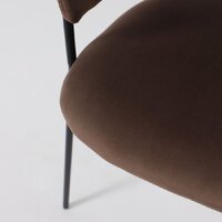 Стул с подлокотниками Алвест AV 433 (шоколадный бархат Confetti chocolate/черный) - Превью изображения №12 — Интернет-магазин Time-Shop