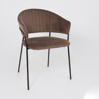 Стул с подлокотниками Алвест AV 433 (шоколадный бархат Confetti chocolate/черный) - Превью изображения №15 — Интернет-магазин Time-Shop