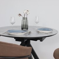 Стул с подлокотниками Алвест AV 433 (шоколадный бархат Confetti chocolate/черный) - Превью изображения №5 — Интернет-магазин Time-Shop