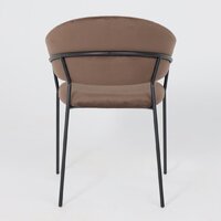 Стул с подлокотниками Алвест AV 433 (шоколадный бархат Confetti chocolate/черный) - Превью изображения №9 — Интернет-магазин Time-Shop