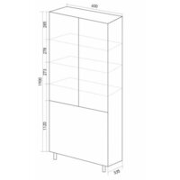  Mixline Шкаф-пенал Спутник 60 553951 (белый) - Превью изображения №5 — Интернет-магазин Time-Shop