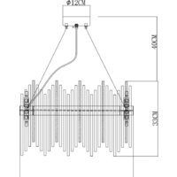 Подвесная люстра Arte Lamp Acapulco A1007SP-10GO - Превью изображения №6 — Интернет-магазин Time-Shop