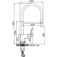 Смеситель Ledeme L4092G-2 - Превью изображения №2 — Интернет-магазин Time-Shop