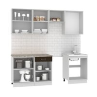 Готовая кухня Mio Tesoro Экстра-лайт 2.2 (дуб сонома/венге/марсель) - Превью изображения №3 — Интернет-магазин Time-Shop