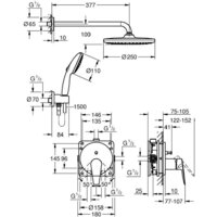 Душевая система  Grohe Start Edge 25293000 - Превью изображения №4 — Интернет-магазин Time-Shop