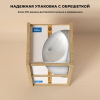 Умывальник Wellsee Chalice Perfection 230620000 (отдельностоящий, без отверстия под смеситель, цвет матовый светло-зеленый/глянцевый белый) - Превью изображения №8 — Интернет-магазин Time-Shop