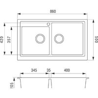 Кухонная мойка Longran Classic CLS860.500 20 (colorado/08) - Превью изображения №3 — Интернет-магазин Time-Shop