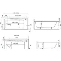 Ванна Polimat Elza 170x75 (c ножками) - Превью изображения №3 — Интернет-магазин Time-Shop