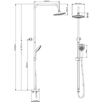 Душевая система  Diadonna Д65-35001 - Превью изображения №2 — Интернет-магазин Time-Shop