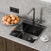 Кухонная мойка Floracio Steel F.4651.GM - Превью изображения №2 — Интернет-магазин Time-Shop