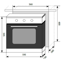 Электрический духовой шкаф LEX EDM 070 IX [CHAO000192] - Превью изображения №2 — Интернет-магазин Time-Shop