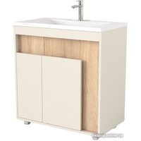 Дабер Тумба под умывальник 015 Тобага/Эридан 80 Т15.8Т.0.18 (бежевый/дуб бардолино)