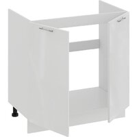 Шкаф напольный Трия Весна 1Н8М (белый/белый глянец) - Превью изображения №2 — Интернет-магазин Time-Shop