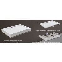 Душевой поддон WeltWasser TRS 10080 Stone-WT 100x80 - Превью изображения №3 — Интернет-магазин Time-Shop