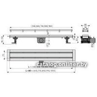Трап/канал Alcaplast APZ13-DOUBLE9-550 - Превью изображения №2 — Интернет-магазин Time-Shop