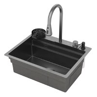 Кухонная мойка Roxen Stage Plus 560250-60B многофункциональная 8 в 1 (60*48/графит) - Превью изображения №4 — Интернет-магазин Time-Shop