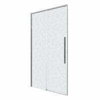 Душевая дверь Grossman Galaxy 110x195 100.K33.01.110.10.02 (хром/стекло шиншилла) - Превью изображения №2 — Интернет-магазин Time-Shop