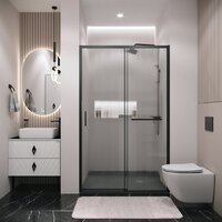 Душевая дверь Grossman Style 130x195 100.K33.05.130.21.02 (черный матовый/стекло шиншилла) - Превью изображения №10 — Интернет-магазин Time-Shop