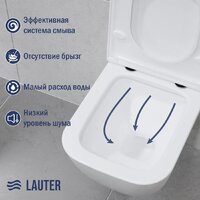 Унитаз подвесной Lauter Nuremberg 21811 + Breez 21GN7071CH - Превью изображения №6 — Интернет-магазин Time-Shop